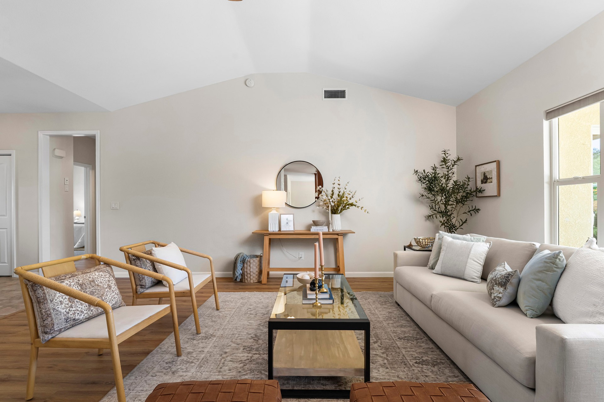 Sitting area with natural light