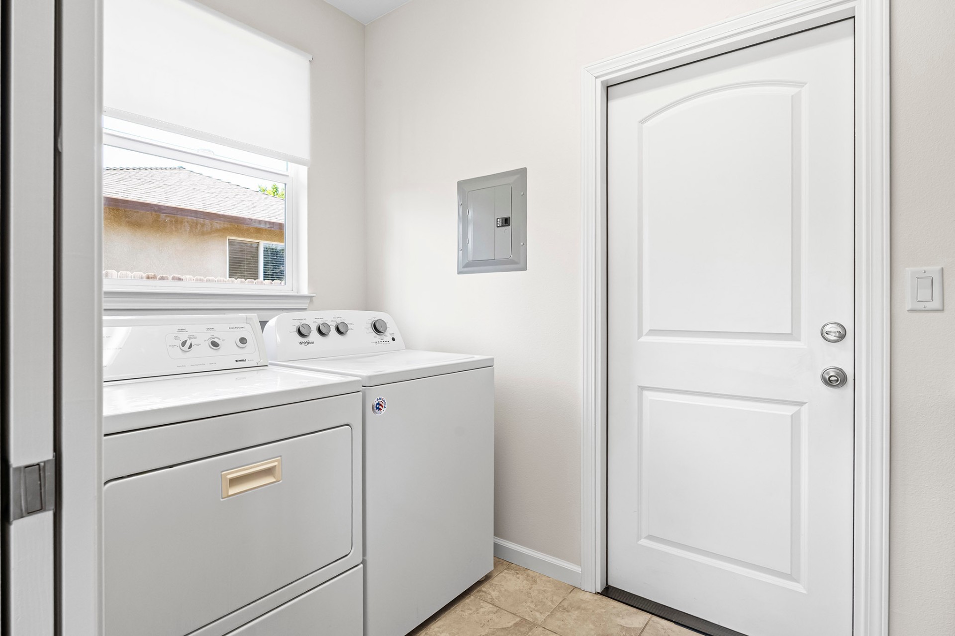 Laundry room with washer and dryer