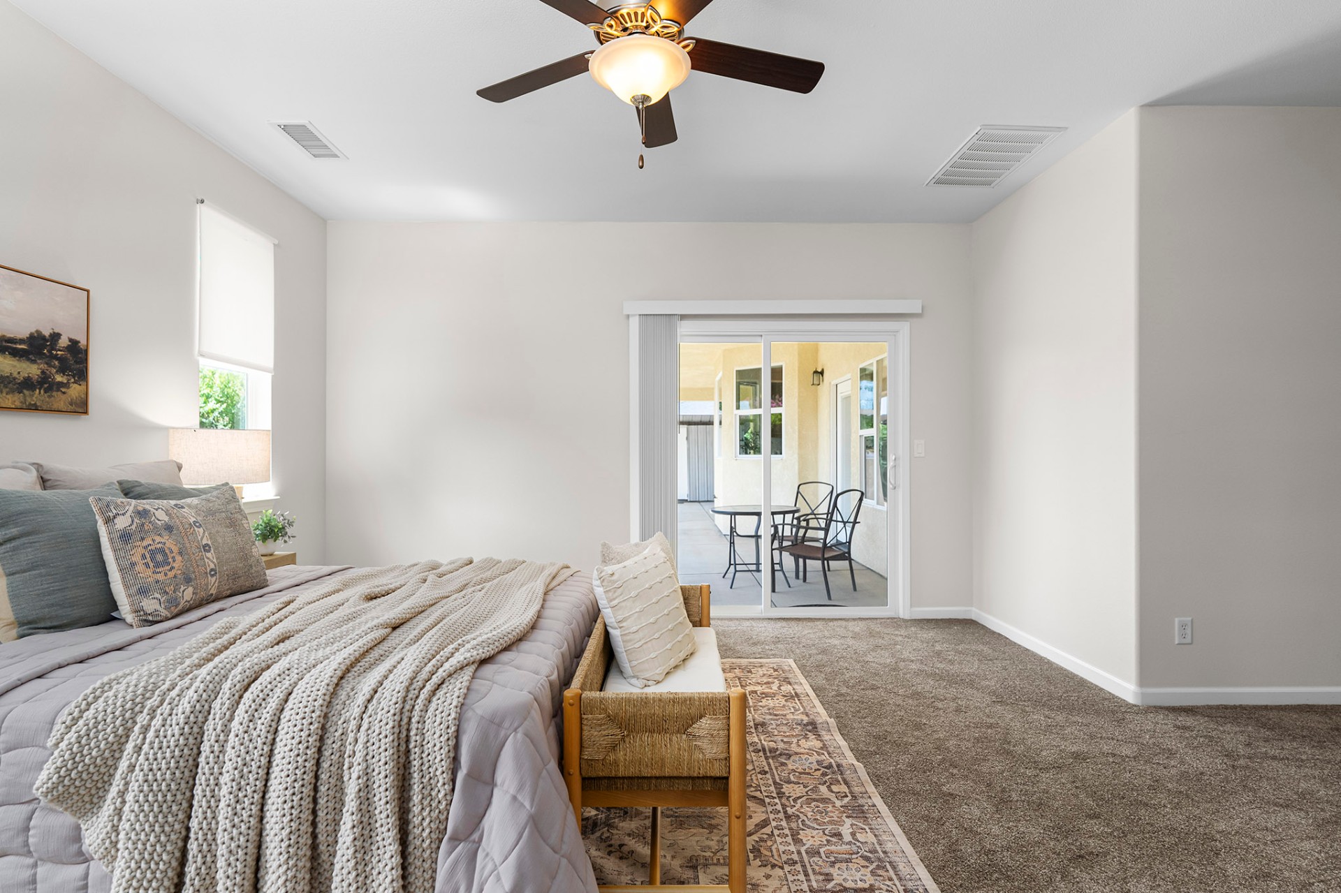 Primary suite with patio access